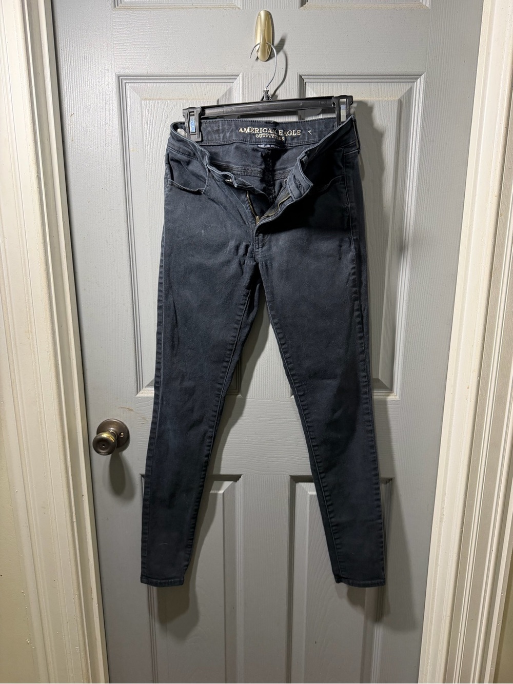 American Eagle Outfitters Dark Gray/Black Skinny Jeggings